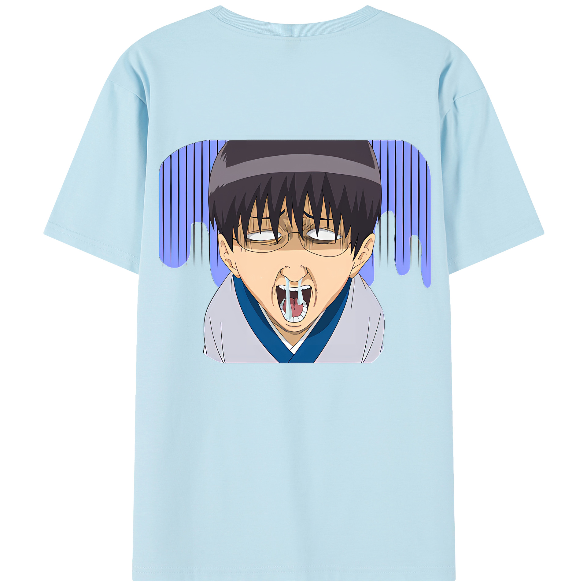 （画像用） ぎんたま 坂田銀時（さかたぎんとき） 神楽 志村新八（しむら しんぱち） GINTAMA Sakata Gintoki Kagura Shimura Shinpachi 綿100％半袖Tシャツ（背面プリント）